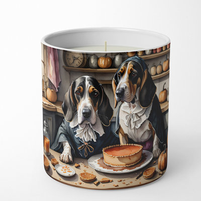Pumpkin Pie Scented Tumbler Candle with Ceramic Holder
