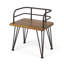 Ensemble de 2 chaises d'appoint en bois et métal Zion