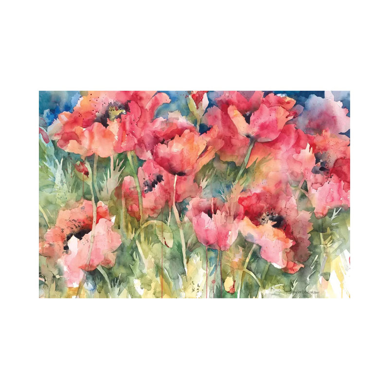 " Vermillion Vision " by Annelein Beukenkamp, 18" H x 26" W x 1.5" D