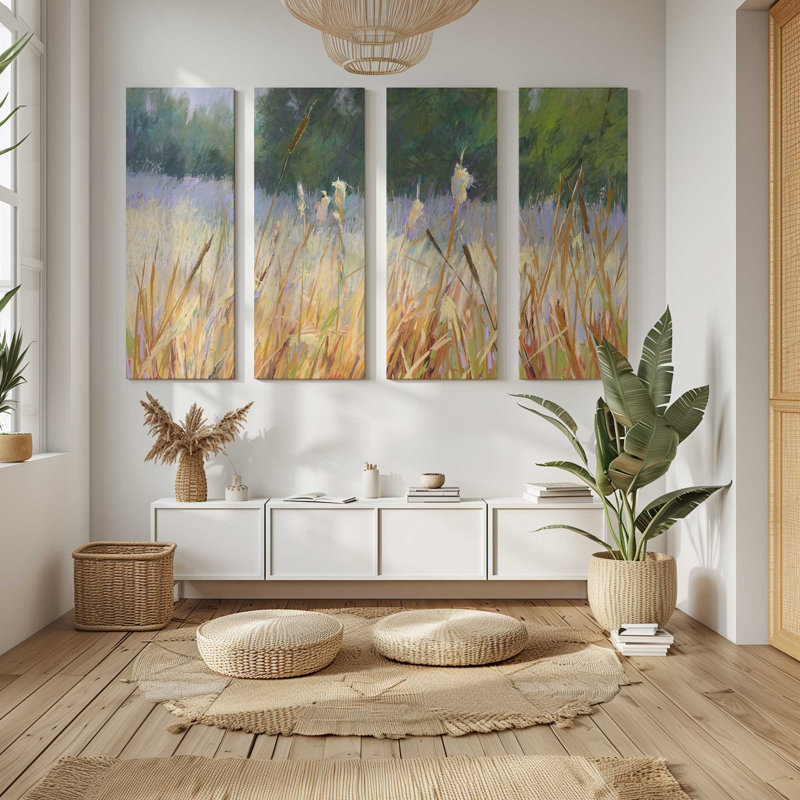 Anches murmurantes | Impression sur toile 4 panneaux, H 40 po x l 60 po