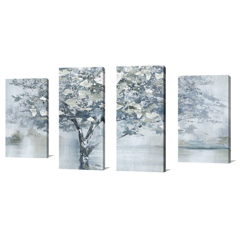 "Fall Foliage" par Nan, ensemble de 4 reproductions sur toiles, H 38 po x l 72 po x P 1,5 po