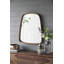 Miroir 27 "x 37" Irrgeular avec cadre en bois