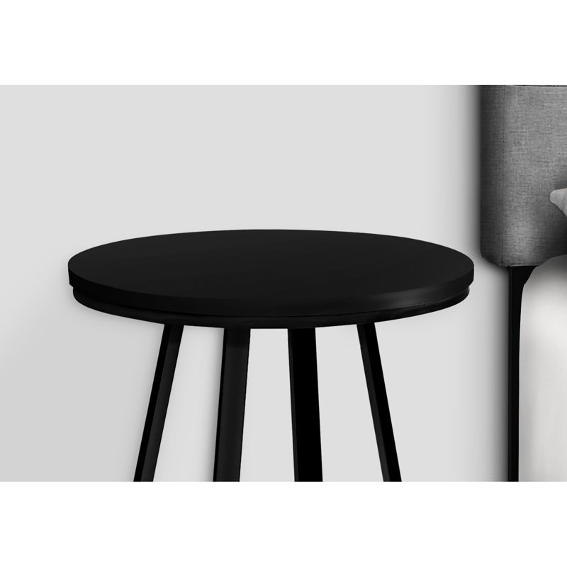 Table d'appoint moderne en métal noir pour le salon et l'espace de bureau