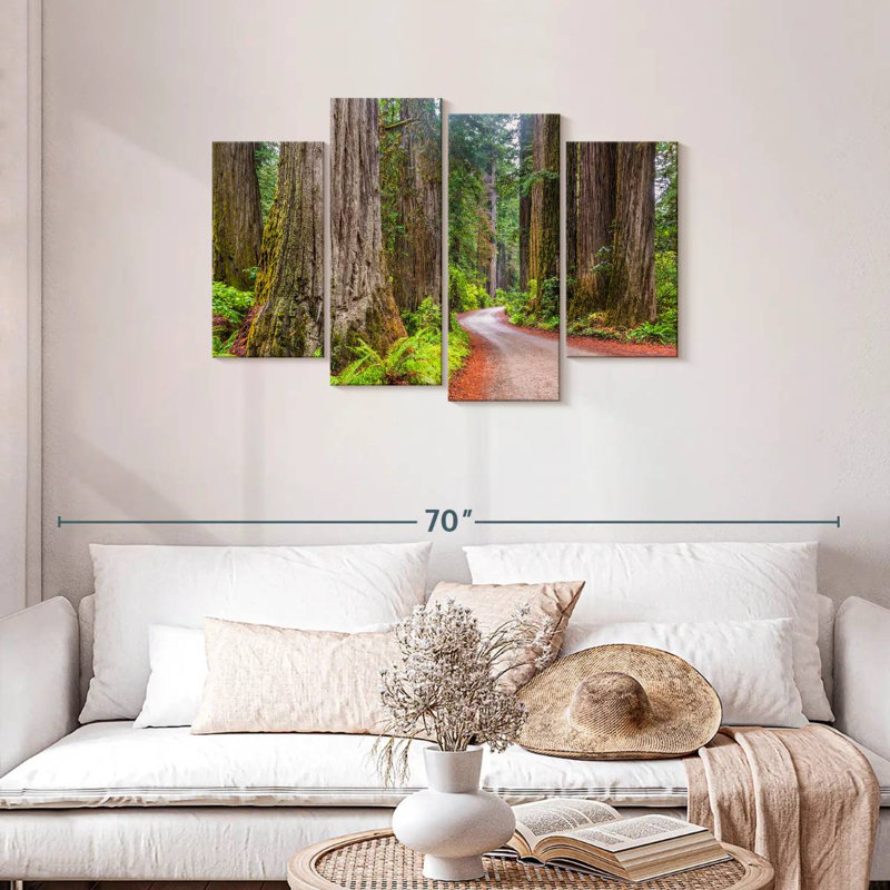 Harnek Redwood Forest Dirt Road, 27" H x 43" W