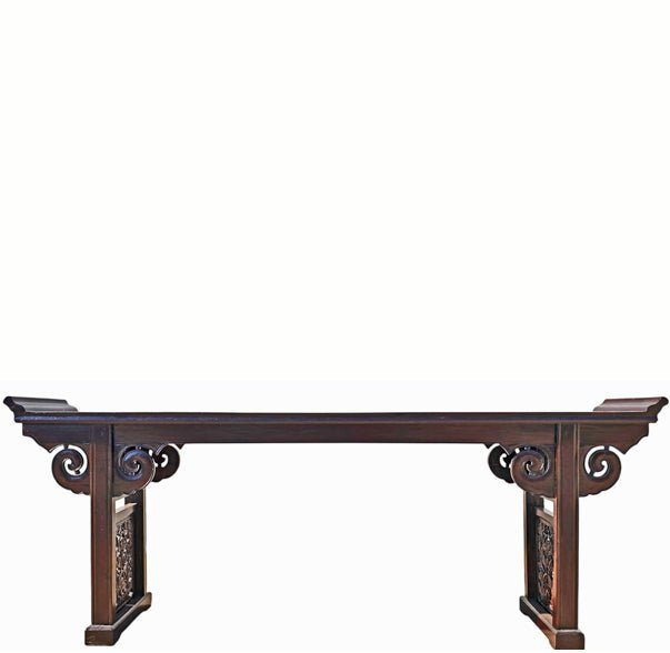 99.2 in. Solid Wood Console Table
