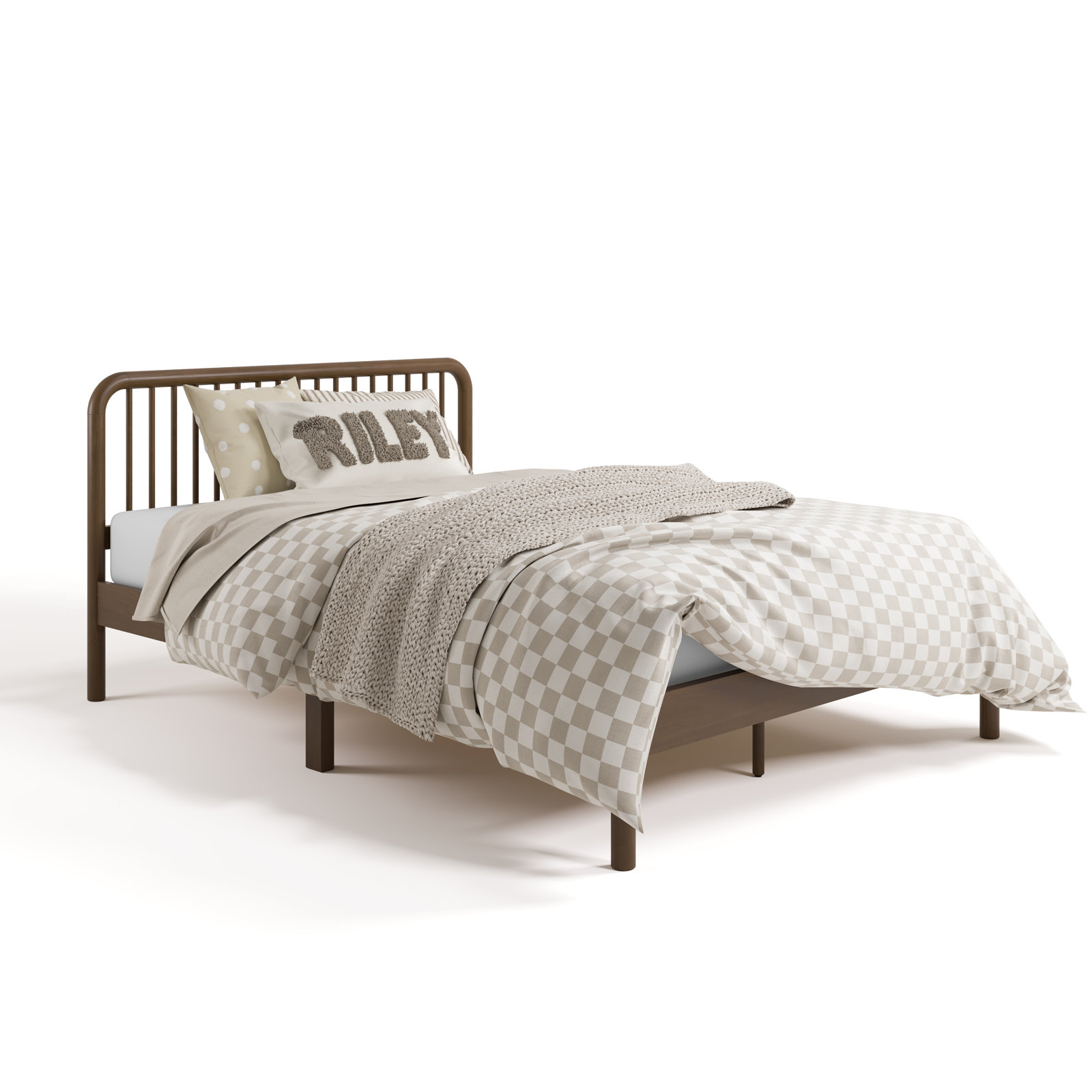 Porto Full Bed, Hazelnut