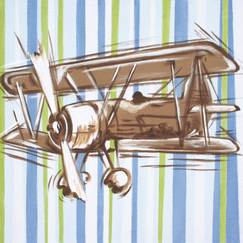 "Contemporary Flyer" par Reesa Qualia, reproduction sur toile tendue, H 48 po x l 48 po x P 1,5 po
