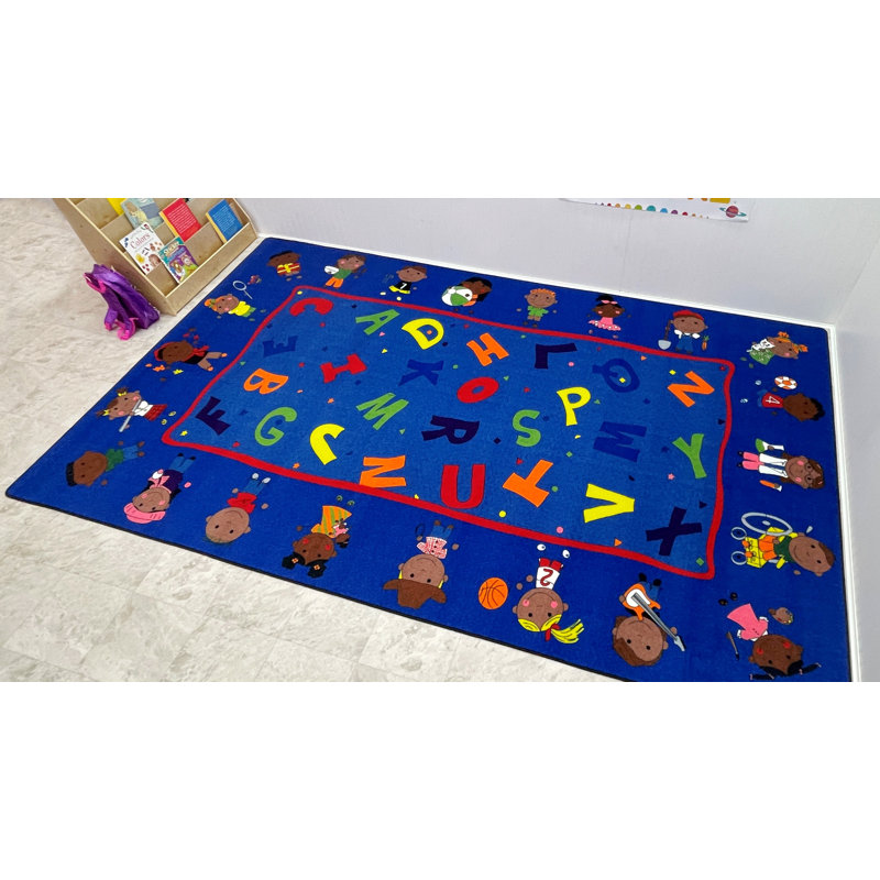 Tapis KidCarpet Friends Together Friendship, Rectangle 6 pi x 8 pi 6 po