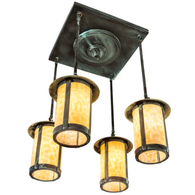 Atanaska 4 - Light Verdigris Shaded Pendant