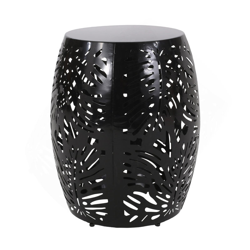 Metal End Table -Large, Black