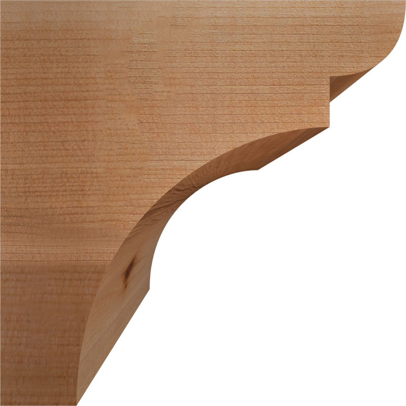 Yorktown Corbel, H 6 po x l 5,5 po x P 6 po, Cèdre rouge, Lisse