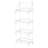 4-Tier Metal Scrollwork Design Storage Shelf