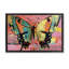 Papillon rétro sur cadre flottant rose abstrait, design par LSR Design Studio-1726681349-1726681350