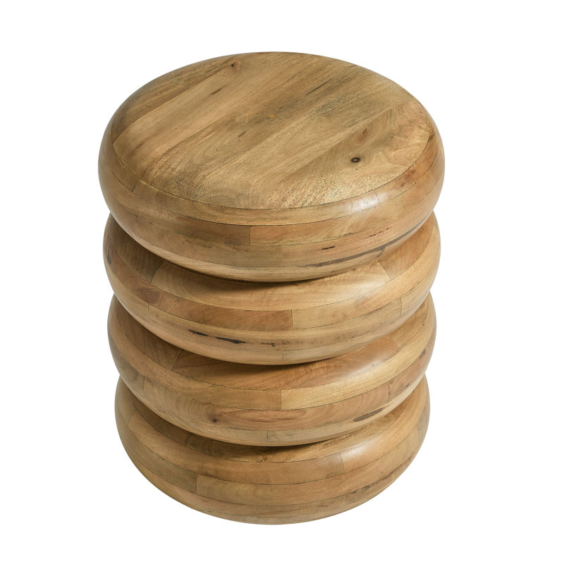Table d'appoint Ellery, Bois naturel