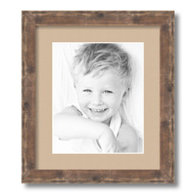 Wood Matte Picture Frame with Mat