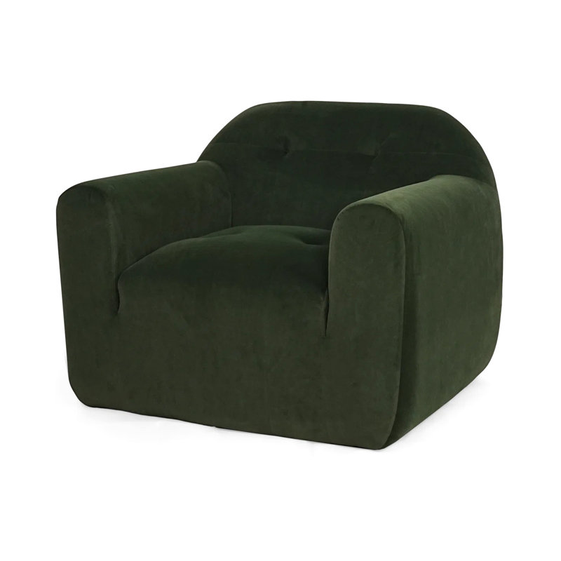 Fauteuil club en velours Sage