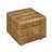 Genuine Leather Square Cube Ottoman Foot Stool-495717866