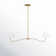 2 - Light Steel Dimmable Linear Chandelier