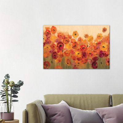 Summer Poppies II by Silvia Vassileva - Wrapped Canvas Painting