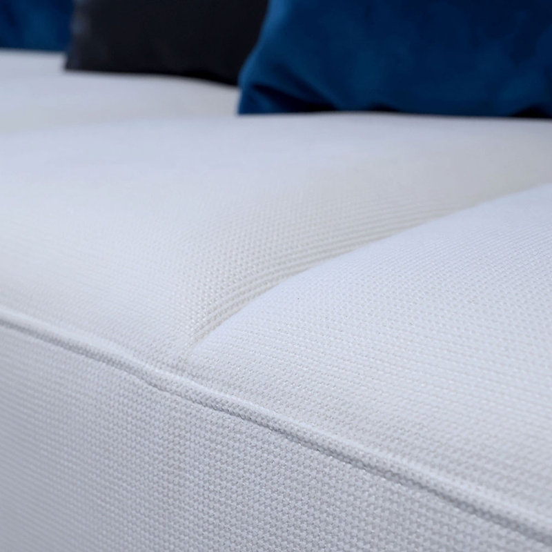 Canapé modulaire réversible de large de 174 po avec repose-pieds Lubos