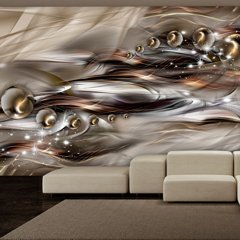 Brown Shoal 2.45m x 350cm Wallpaper, 350 cm x 245 cm