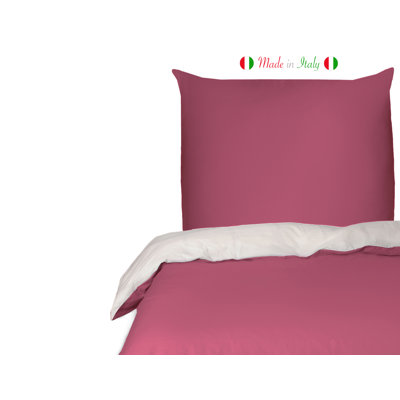 Cotton Solid Colour Duvet Cover Set with Pillowcases Included