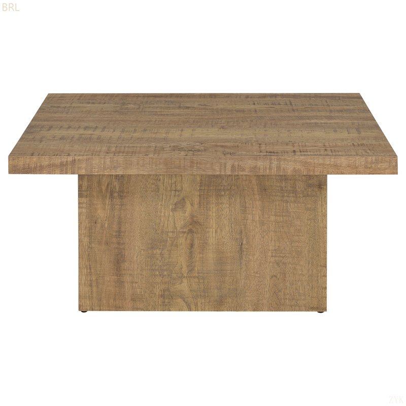 Table carrée Exeter Mango, H 16,25 po x l 35,5 po x L 35,5 po