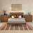 Alice Linea Fluted 3-Drawer Tambour Dresser with Brass Pulls