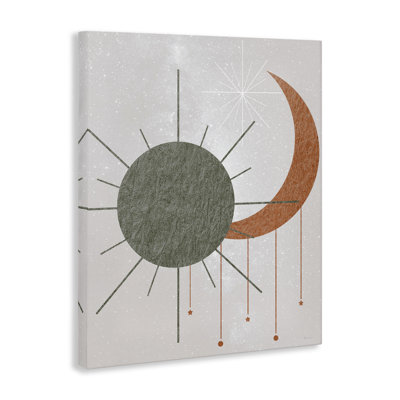 «Sun & Moon in Minimal Style», art mural par Daniela Santiago