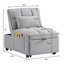 Canapé-lit simple multifonctionnel 4 en 1 avec poches de rangement, canapé-lit simple capitonné avec dossier réglable et coussins, méridienne convertible-609778519