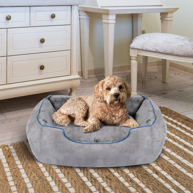 Lit pour chien, Gris, H 9 po x l 30 po x P 24 po