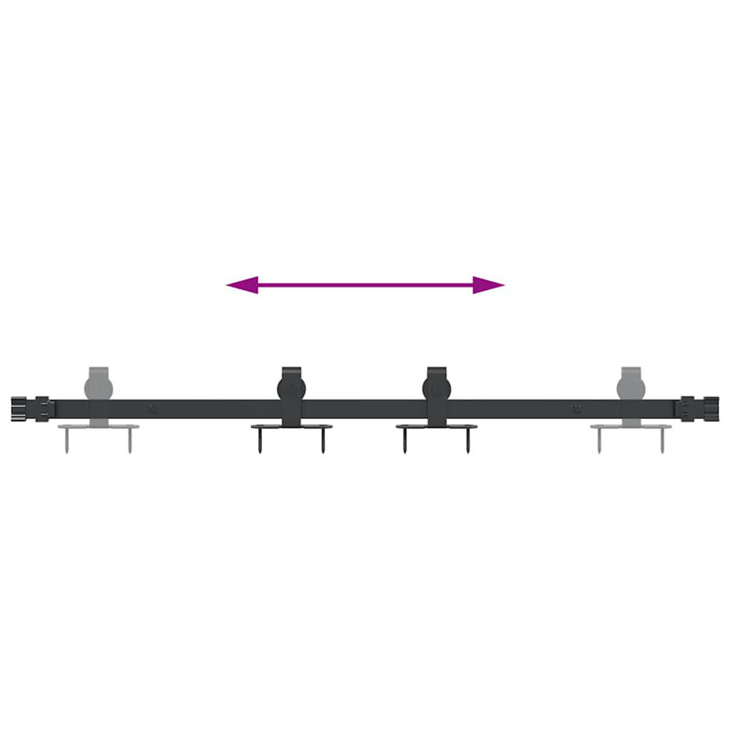 McLarty Shutter / Door Accessory, 8cm H x 91cm W x 2.5cm D 