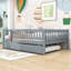 Lit de jour en bois avec couchette simple et garde-corps-219571580-219571553