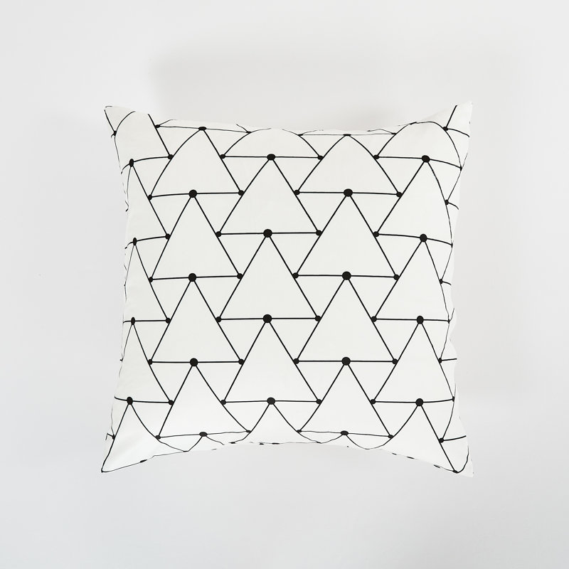 Geometric Triangle Throw Pillow 22"