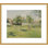 «Woman in the Meadow at Eragny Spring» par Camille Pissarro, impression giclée encadrée