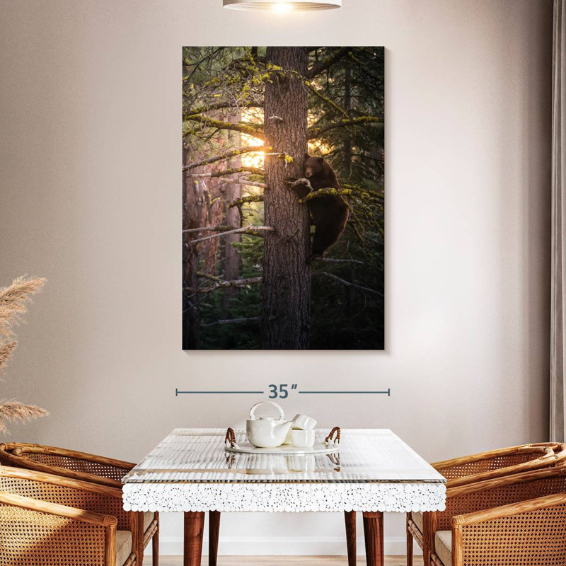 Ronce sur un arbre, H 51 po x l 34 po