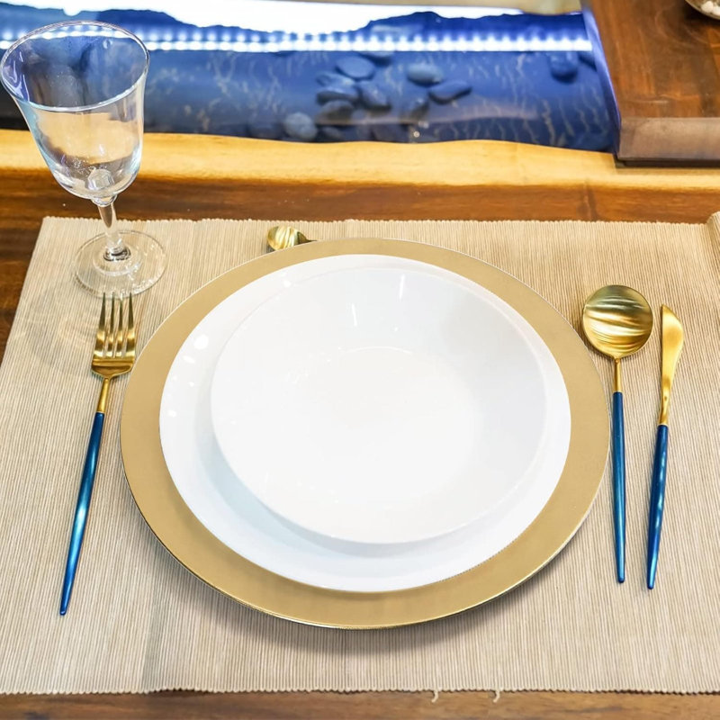 Striped Dinner Plate