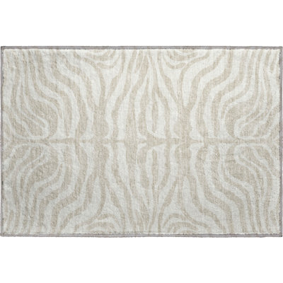 Premium Machine Washable Kian AMF1042 Animal Print Rug