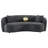 Raghad 91.5'' Velvet Fixed Curved CAL117 Compliant Sofa