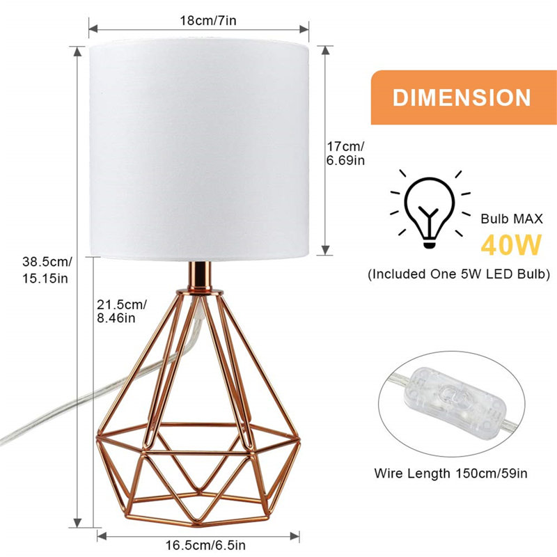 Alzahraa Metal Table Lamp