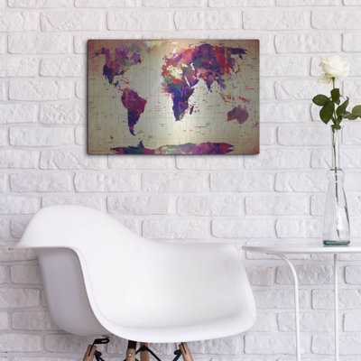 "Carte du monde rétro" par Mark Ashkenazi