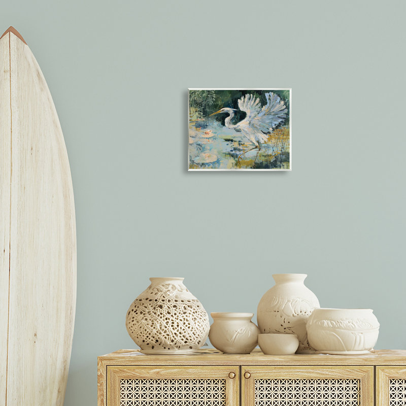 Plaque murale Heron avec ailes déployées, design par Dusza
