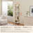 Industrial Square Pipe Shelf 5 Tier 15.6X11.8In Wall-Mount Gold White-638071791