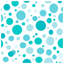 Blue Circular Dots Quilted Bedspread All Sizes-126175260