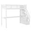 Lit mezzanine simple avec escalier et bureau intégré-238006567