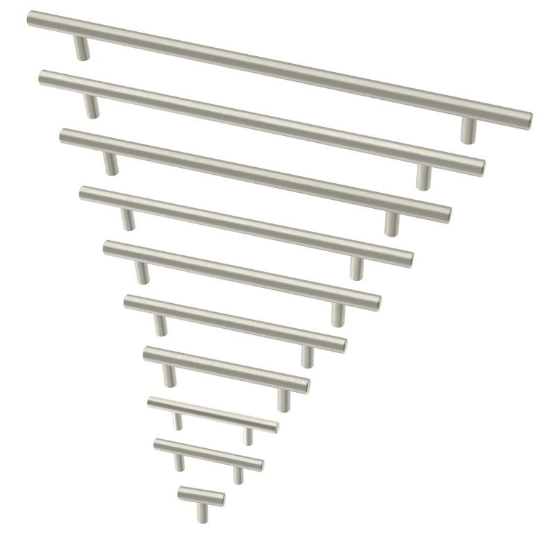Poignée barre 1,25 po, Acier Inoxydable, Longueur du bouton: 1,25 po