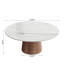 Table basse ronde en pierre et table basse en bois-829362319-829362306-829362307