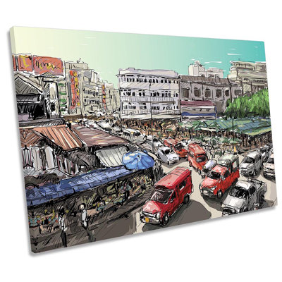 Chiang Mai Thailand - Wrapped Canvas Painting