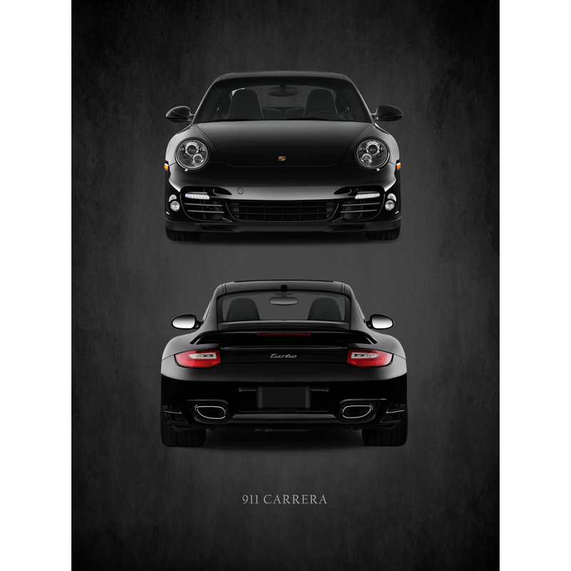 Reproduction sur toile tendue de la «911 Carrera Turbo» par Mark Rogan, H 32 po x l 24 po