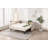 Upholstered Daybed With Trundle,USB Port ,Side Pockets, V-Grained Backrest Design,No Box Spring Needed, For Bedroom, Guest Room-780023198